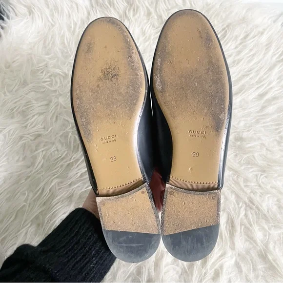 Gucci Princetown Horsebit Leather Slipper Mule Black Size 39 - Picture 5 of 11